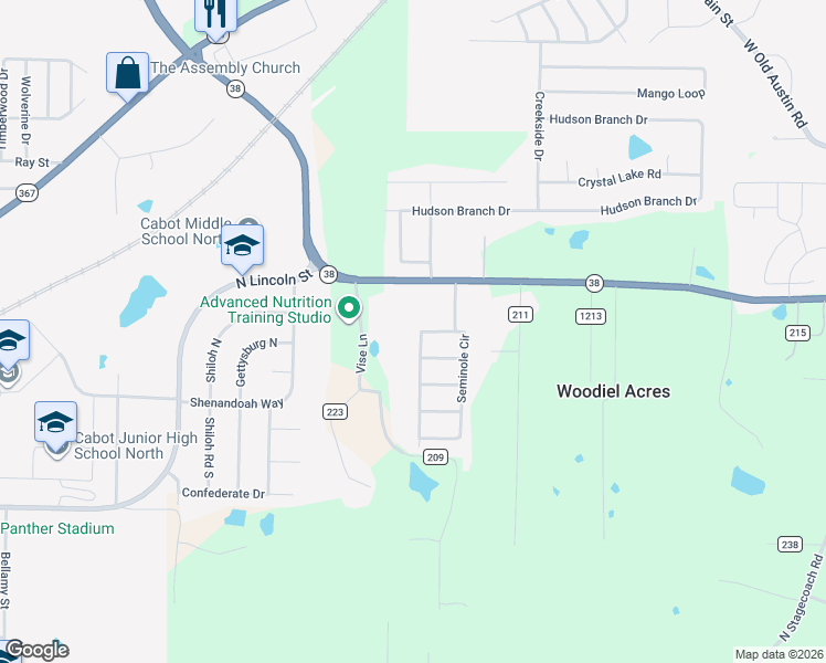 map of restaurants, bars, coffee shops, grocery stores, and more near 34 Seminole Circle in Austin