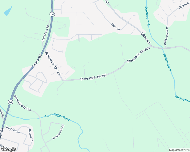 map of restaurants, bars, coffee shops, grocery stores, and more near 264 State Road S-42-742 in Wellford