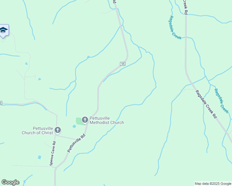 map of restaurants, bars, coffee shops, grocery stores, and more near 29228 Pettusville Road in Elkmont