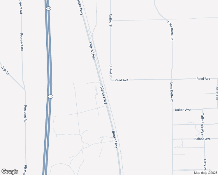 map of restaurants, bars, coffee shops, grocery stores, and more near 1016 Reed Avenue in Mojave
