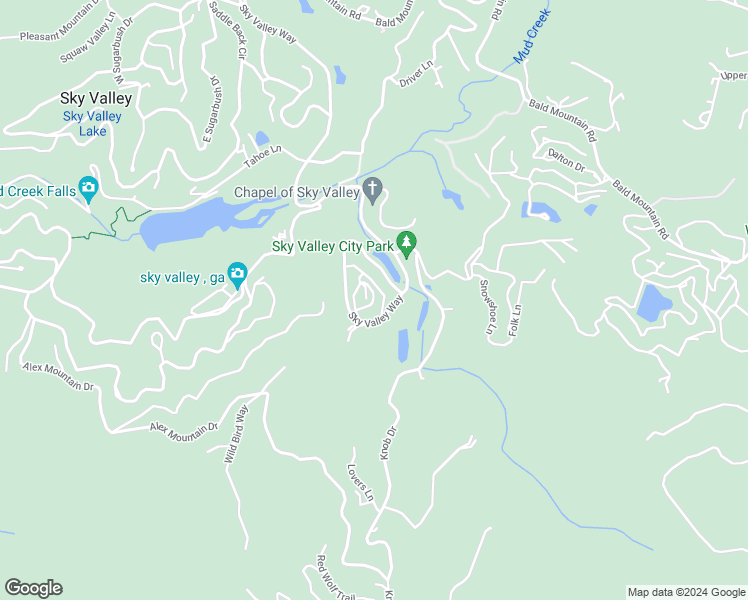 map of restaurants, bars, coffee shops, grocery stores, and more near 30 Spy Glass Circle in Sky Valley