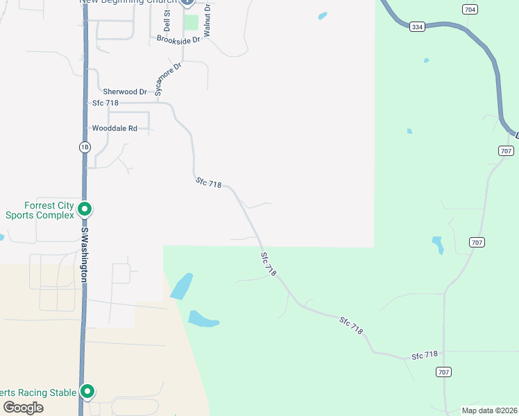 map of restaurants, bars, coffee shops, grocery stores, and more near 2290 Sfc 718 in Forrest City
