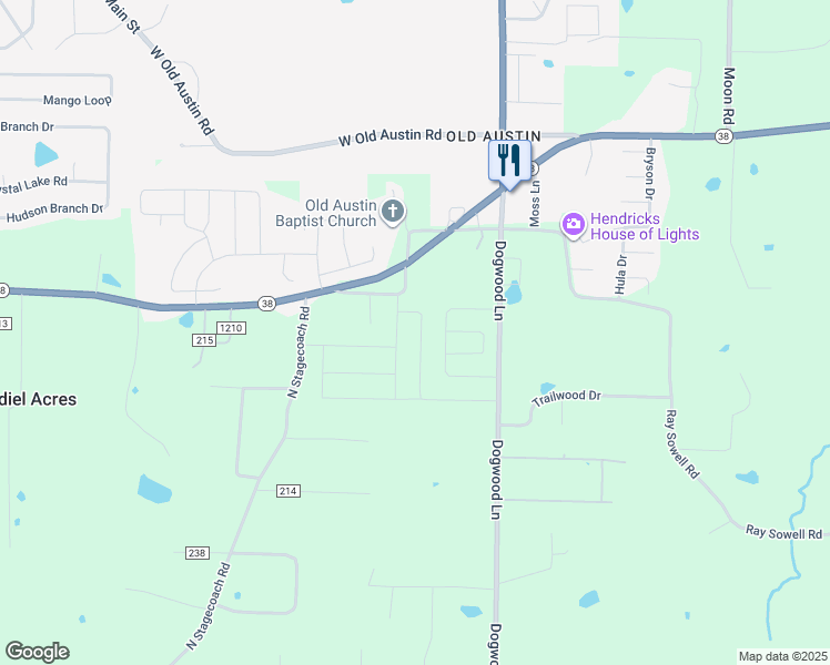 map of restaurants, bars, coffee shops, grocery stores, and more near 48 Grand Stand Drive in Austin