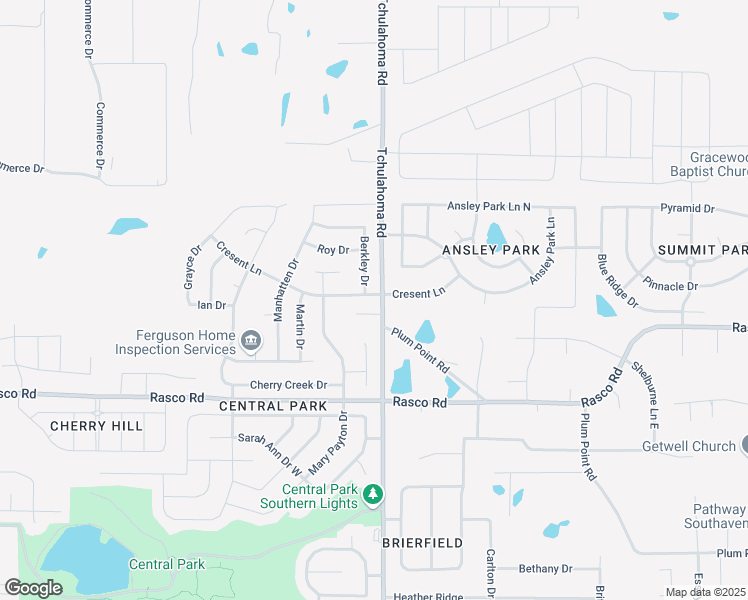 map of restaurants, bars, coffee shops, grocery stores, and more near 1979 Cresent Lane in Southaven
