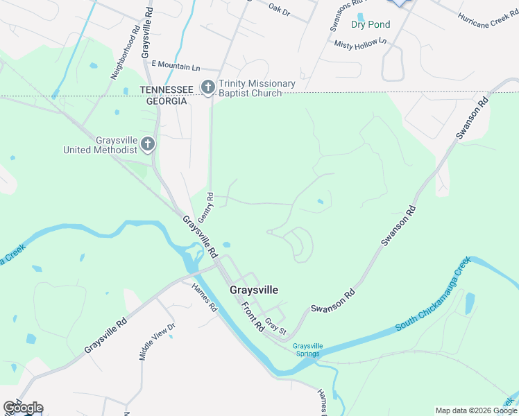 map of restaurants, bars, coffee shops, grocery stores, and more near 110 Tuscany Village Drive in Ringgold