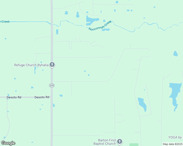map of restaurants, bars, coffee shops, grocery stores, and more near 168-172 Collierville Meadows in Byhalia