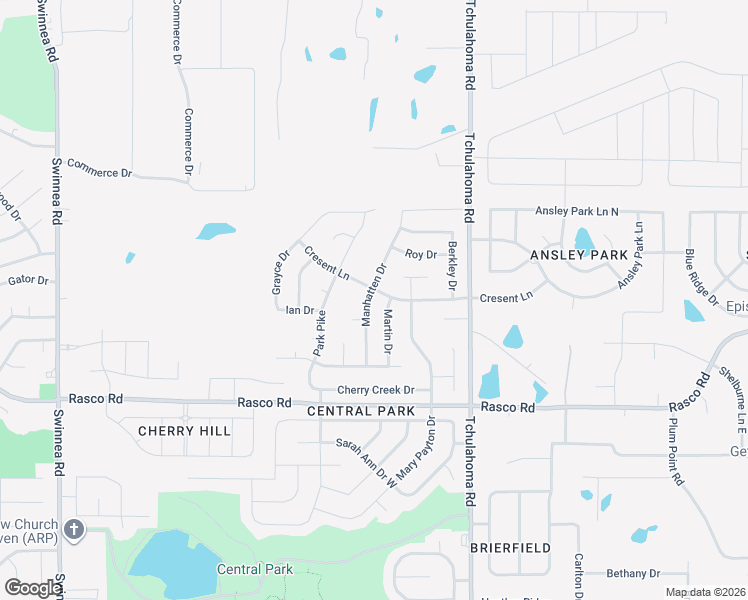 map of restaurants, bars, coffee shops, grocery stores, and more near 8308 Manhatten Drive in Southaven