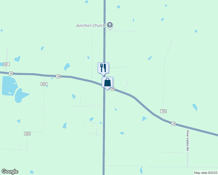 map of restaurants, bars, coffee shops, grocery stores, and more near 9587 Arkansas 38 in Ward
