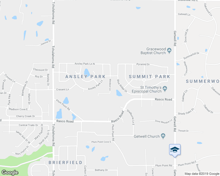 map of restaurants, bars, coffee shops, grocery stores, and more near 8303 Windsor Lane in Southaven