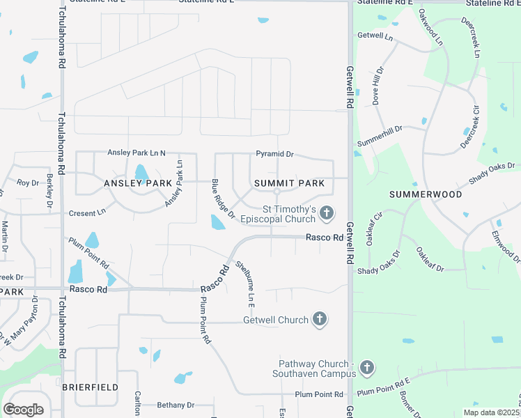 map of restaurants, bars, coffee shops, grocery stores, and more near 2686 Pinnacle Drive in Southaven