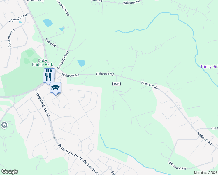 map of restaurants, bars, coffee shops, grocery stores, and more near 1763 Earl Drive in Fort Mill