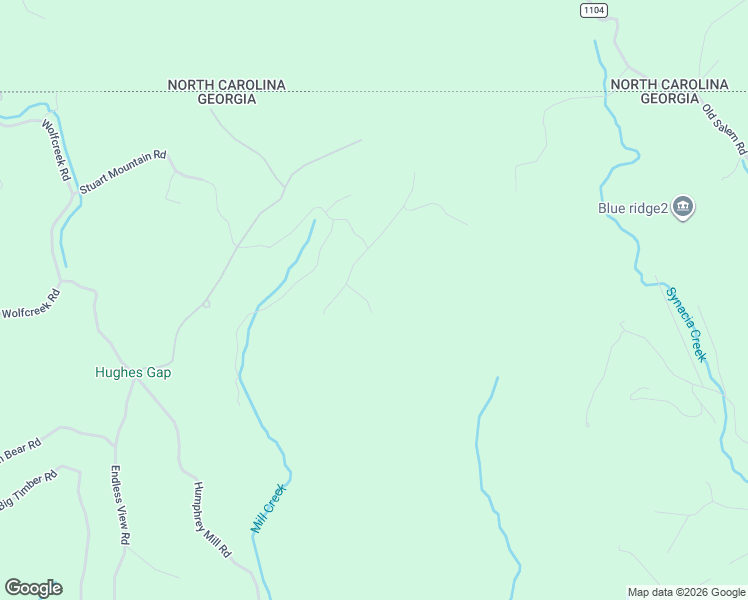 map of restaurants, bars, coffee shops, grocery stores, and more near 75 Gibbs Trail in Mineral Bluff