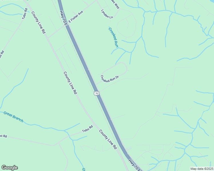 map of restaurants, bars, coffee shops, grocery stores, and more near 104 Crooked Run Drive in New Bern