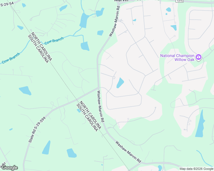 map of restaurants, bars, coffee shops, grocery stores, and more near 11008 Strike The Gold Lane in Waxhaw