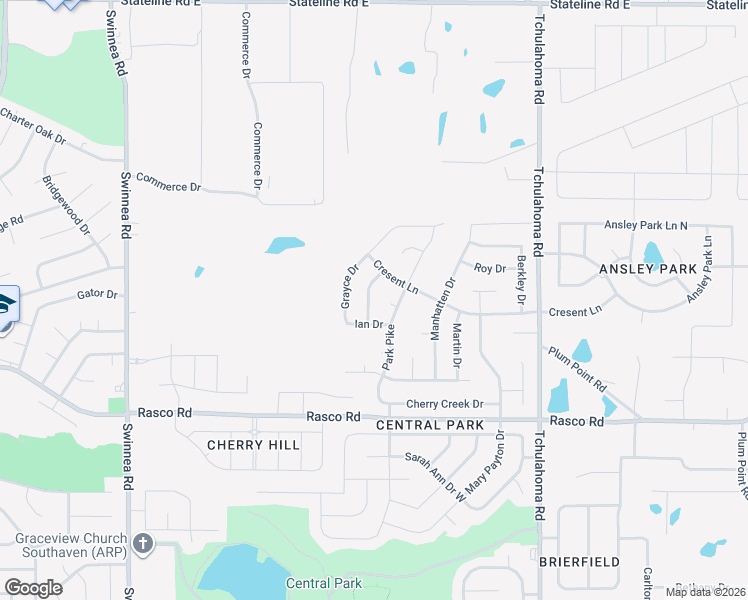 map of restaurants, bars, coffee shops, grocery stores, and more near 1636 Avon Cove in Southaven