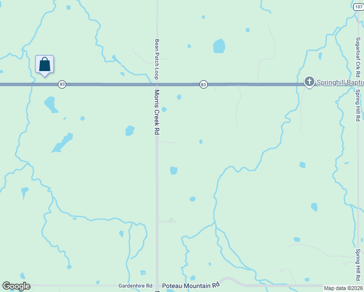 map of restaurants, bars, coffee shops, grocery stores, and more near 37280 Morris Creek Road in Howe