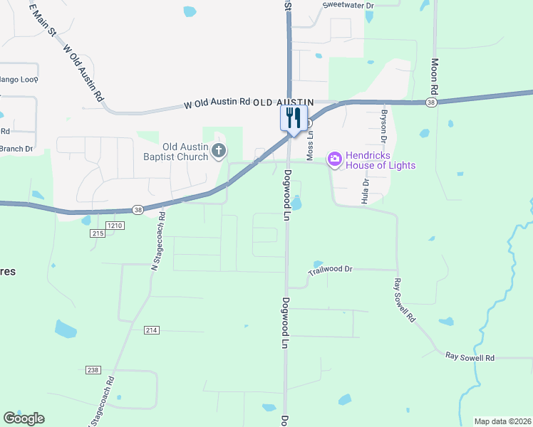 map of restaurants, bars, coffee shops, grocery stores, and more near 21 Grand Stand Drive in Austin