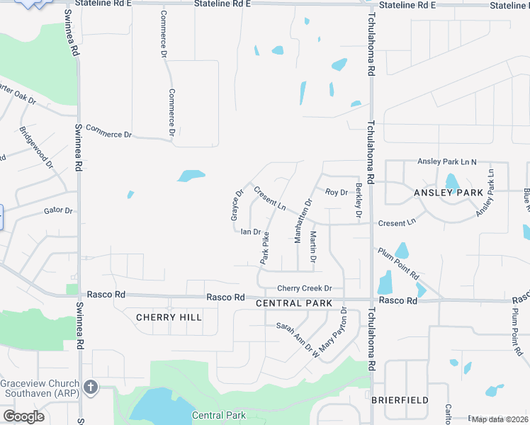 map of restaurants, bars, coffee shops, grocery stores, and more near 1636 Avon Cove in Southaven