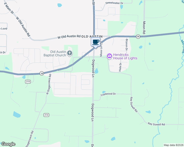 map of restaurants, bars, coffee shops, grocery stores, and more near 415 Ray Sowell Road in Austin