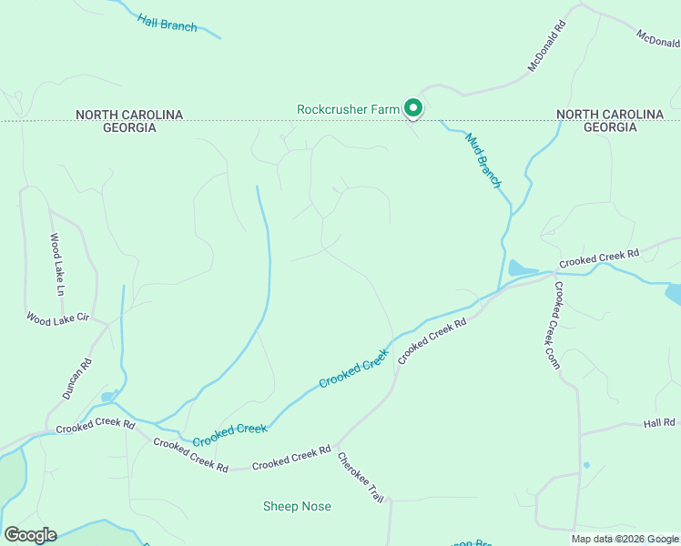 map of restaurants, bars, coffee shops, grocery stores, and more near 373 New Forest Road in Young Harris