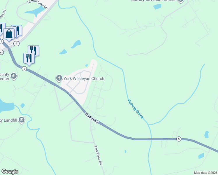 map of restaurants, bars, coffee shops, grocery stores, and more near 841 Santina Avenue in York