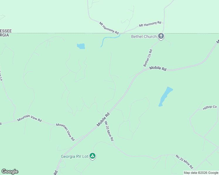 map of restaurants, bars, coffee shops, grocery stores, and more near 51 Faith Hill in McCaysville