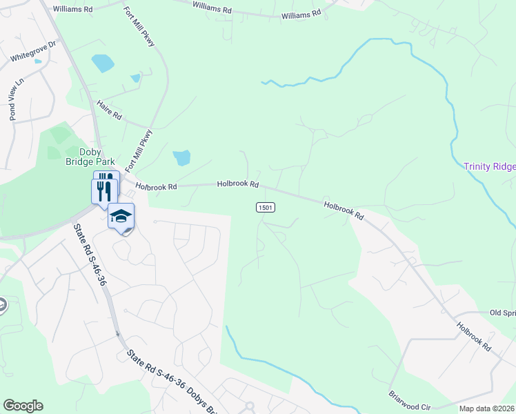 map of restaurants, bars, coffee shops, grocery stores, and more near 1763 Earl Drive in Fort Mill