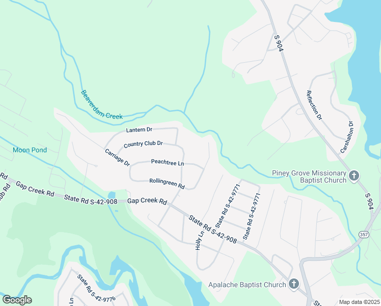 map of restaurants, bars, coffee shops, grocery stores, and more near 6 Rollingreen Road in Greer