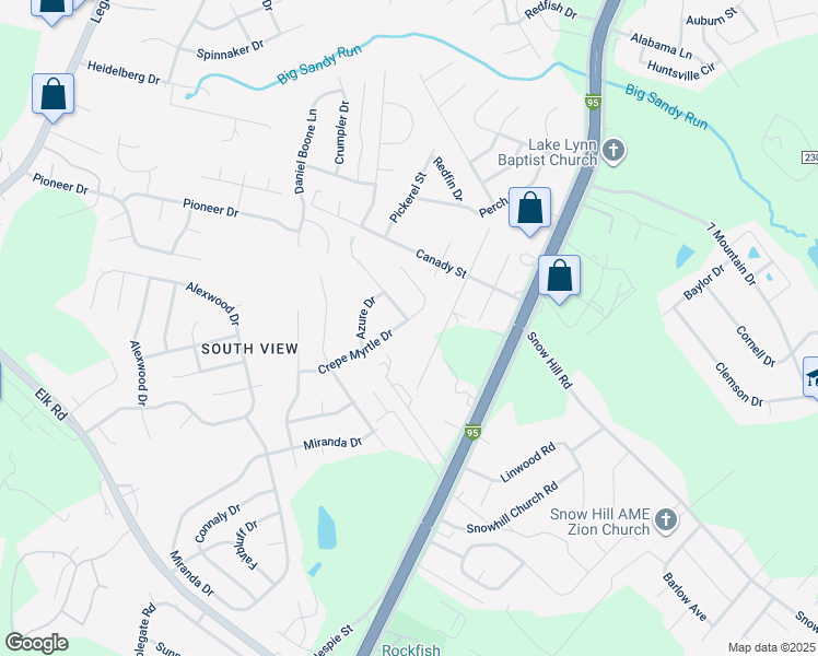 map of restaurants, bars, coffee shops, grocery stores, and more near 5728 Crepe Myrtle Drive in Hope Mills