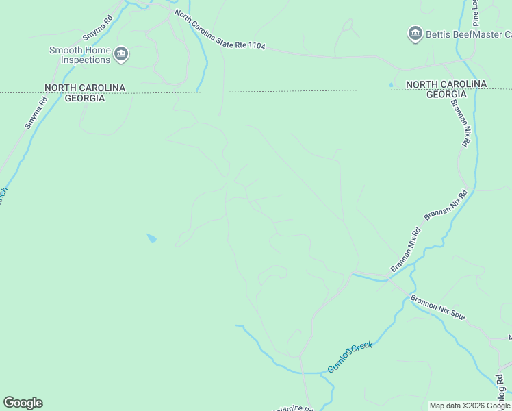 map of restaurants, bars, coffee shops, grocery stores, and more near 518 Brannon Ridge in Young Harris
