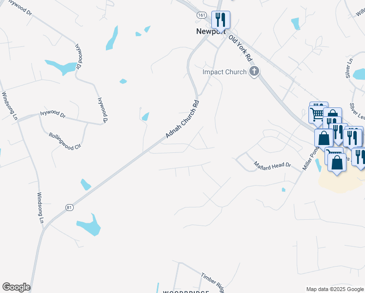 map of restaurants, bars, coffee shops, grocery stores, and more near 326 Clayton Avenue in Rock Hill