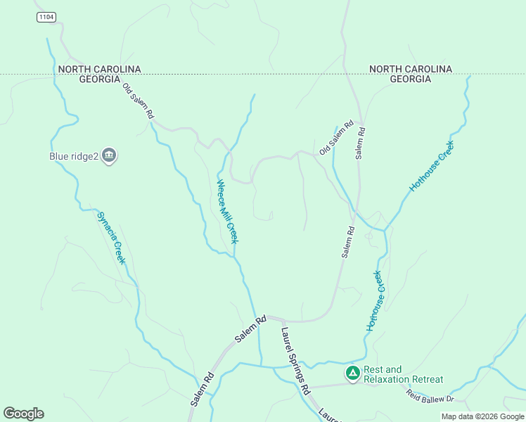 map of restaurants, bars, coffee shops, grocery stores, and more near 505 Old Salem Road in Mineral Bluff
