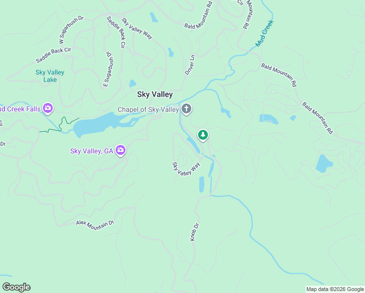 map of restaurants, bars, coffee shops, grocery stores, and more near 144 Spy Glass Circle in Sky Valley