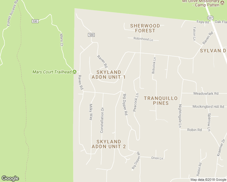 map of restaurants, bars, coffee shops, grocery stores, and more near 23 Big Dipper Road in Tijeras