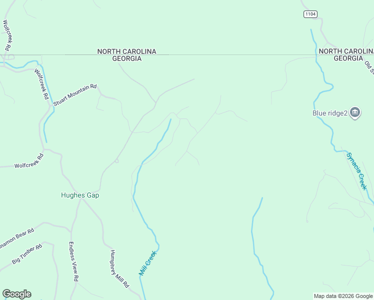 map of restaurants, bars, coffee shops, grocery stores, and more near 75 Gibbs Trail in Mineral Bluff