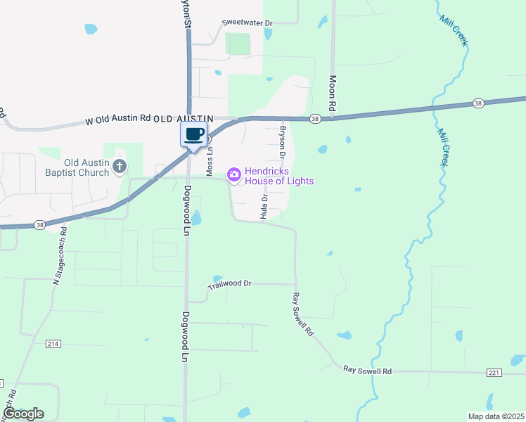 map of restaurants, bars, coffee shops, grocery stores, and more near 24 Hula Drive in Ward