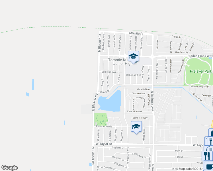 map of restaurants, bars, coffee shops, grocery stores, and more near 2215 Riverton Drive in Santa Maria