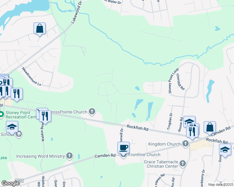 map of restaurants, bars, coffee shops, grocery stores, and more near in Fayetteville