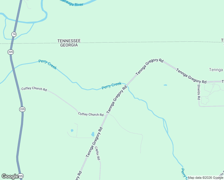 map of restaurants, bars, coffee shops, grocery stores, and more near 1639 Tennga Gregory Road in Crandall