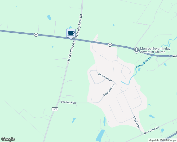 map of restaurants, bars, coffee shops, grocery stores, and more near 3225 Basilwood Circle in Monroe