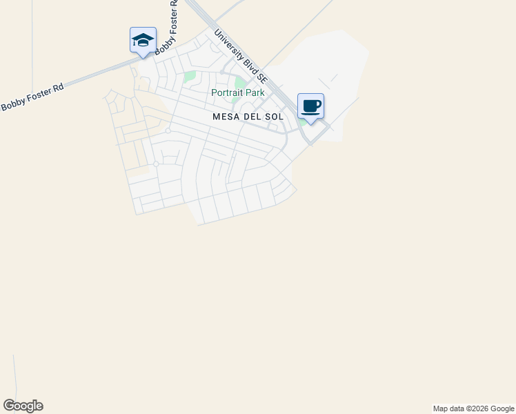 map of restaurants, bars, coffee shops, grocery stores, and more near 6124 Motherwell Drive Southeast in Albuquerque