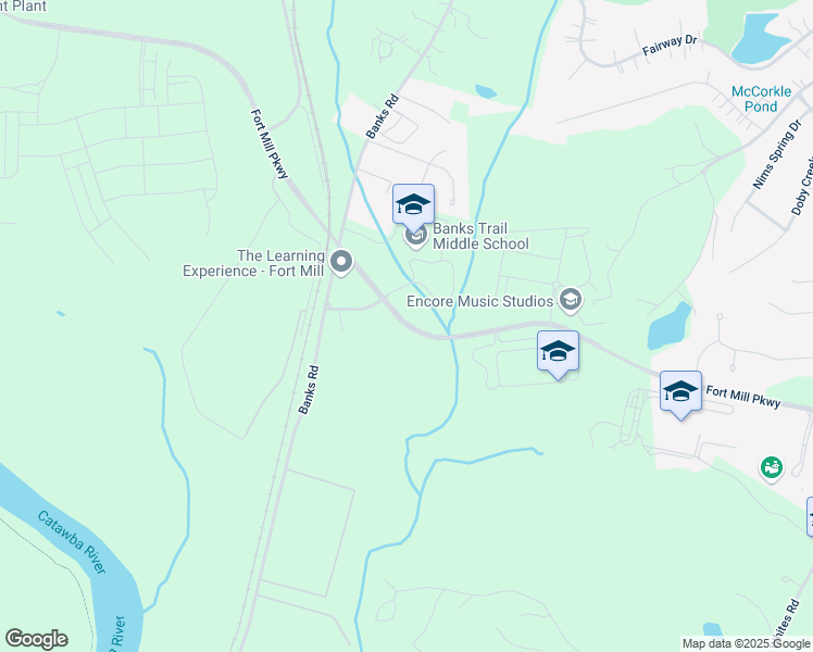map of restaurants, bars, coffee shops, grocery stores, and more near 900 Fort Mill Parkway in Fort Mill