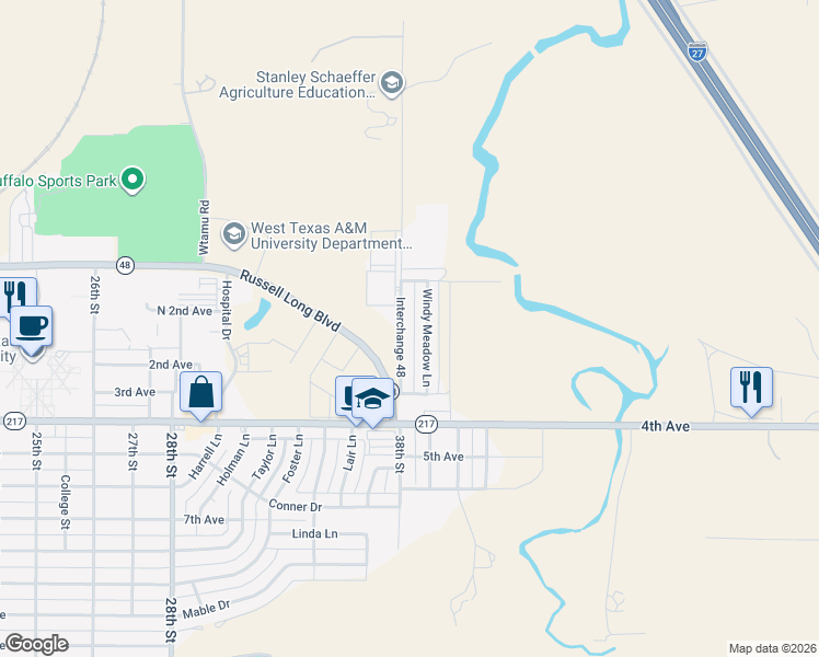 map of restaurants, bars, coffee shops, grocery stores, and more near 14 Windy Meadow Lane in Canyon