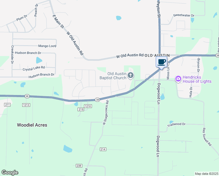 map of restaurants, bars, coffee shops, grocery stores, and more near 11 Sierra Drive in Austin