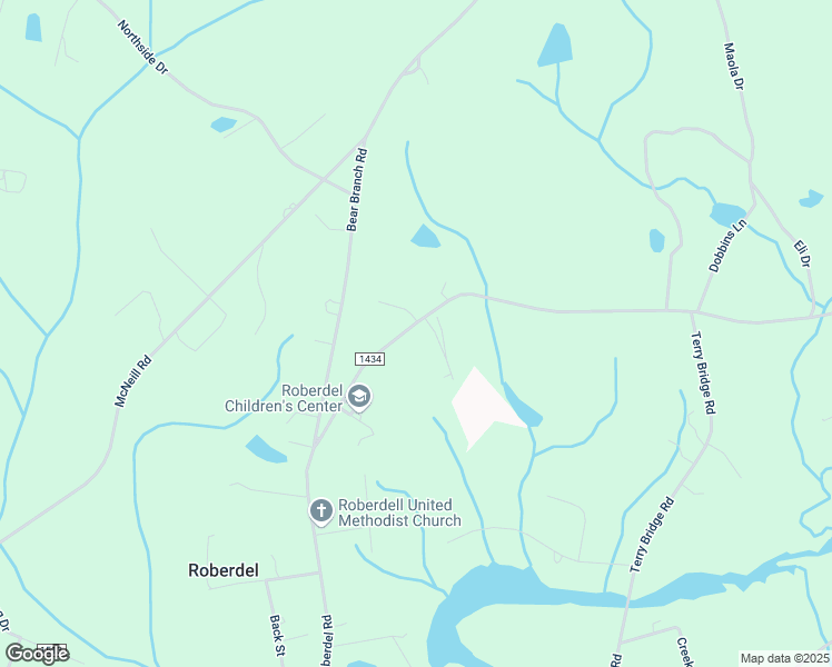 map of restaurants, bars, coffee shops, grocery stores, and more near 164 Roberdel School Road in Rockingham