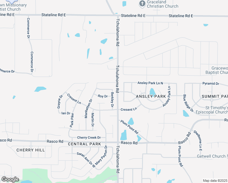 map of restaurants, bars, coffee shops, grocery stores, and more near 8400 Berkley Drive in Southaven