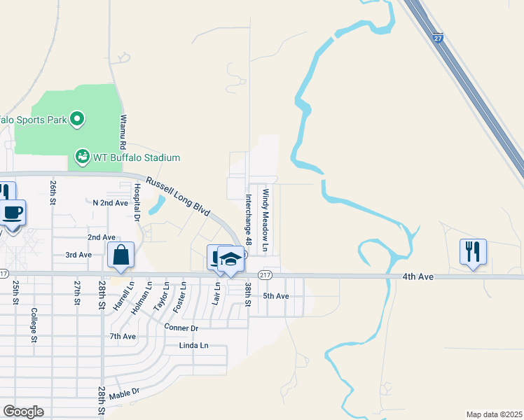 map of restaurants, bars, coffee shops, grocery stores, and more near 14 Windy Meadow Lane in Canyon