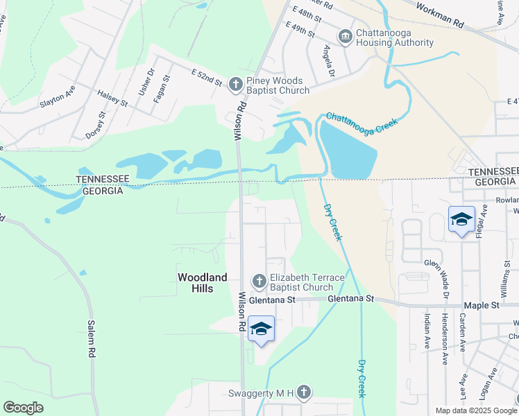 map of restaurants, bars, coffee shops, grocery stores, and more near 518 Mohawk Street in Rossville