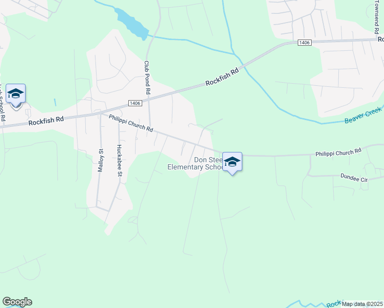 map of restaurants, bars, coffee shops, grocery stores, and more near 110 Mill Park in Raeford