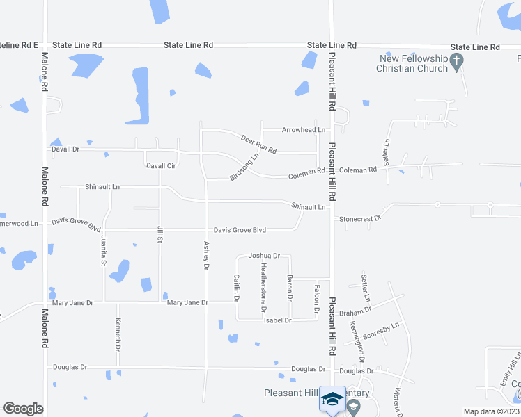 map of restaurants, bars, coffee shops, grocery stores, and more near 4743 Shinault Lane in Olive Branch